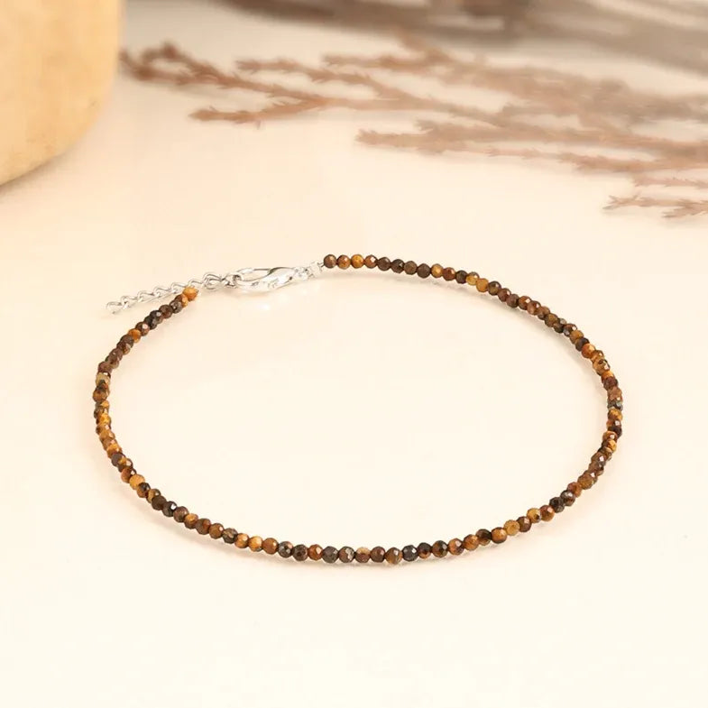 Tiger Eye Anklet | Women | Authentication certificate