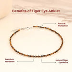 Tiger Eye Anklet | Women | Authentication certificate