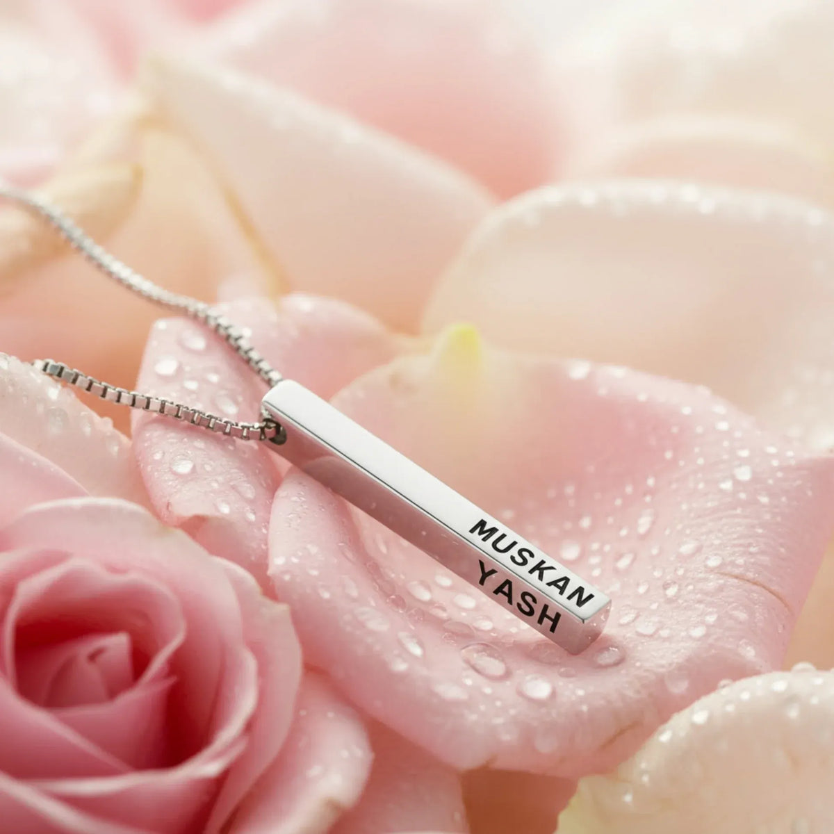 Customize Bar Block Necklace | Birthday Gift | Anniversary | Valentine