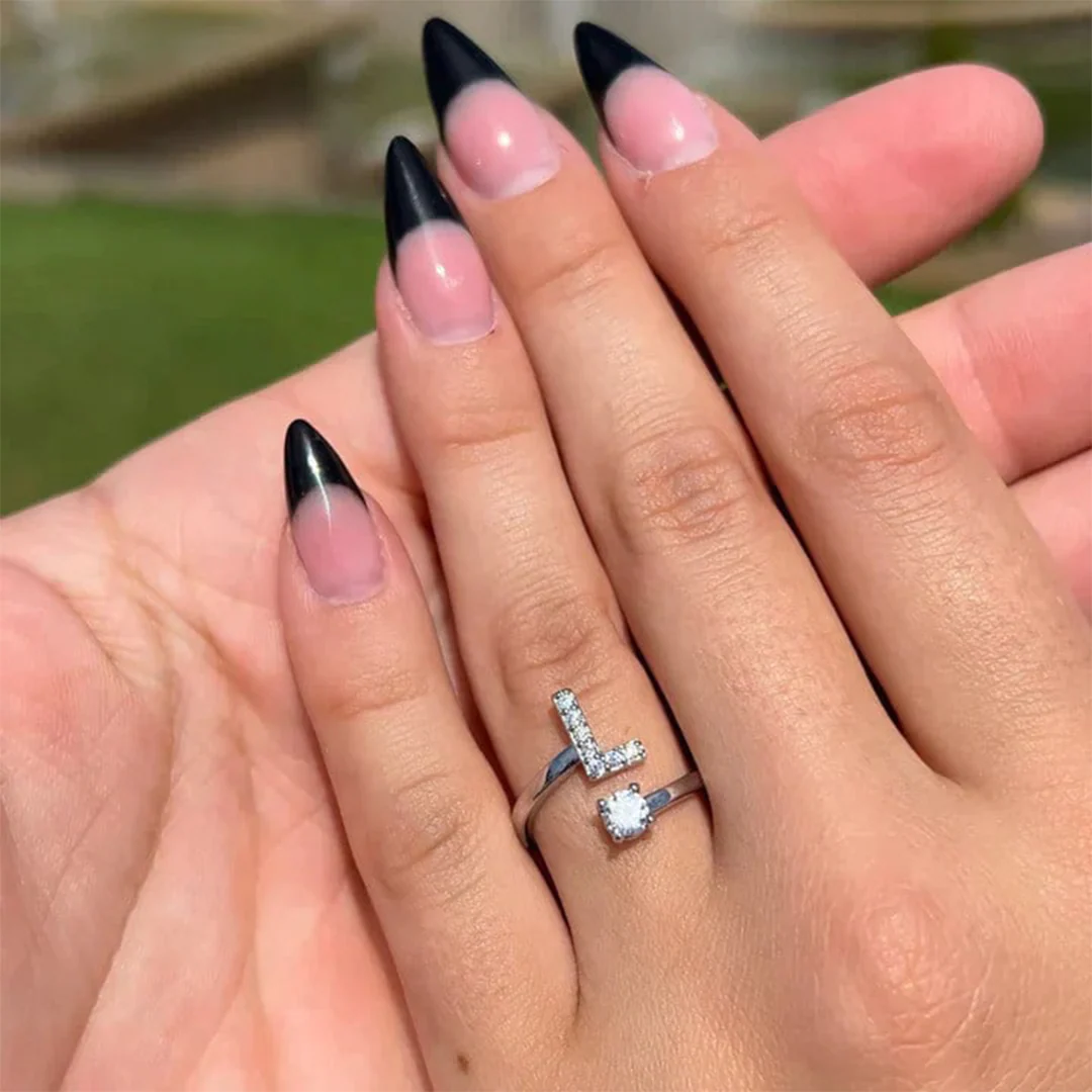 Alphabet Letter Ring | Free Size | Birthday Gift | Anniversary | Valentine
