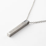 Ayatul Kursi Islamic Bar Block Necklace