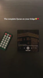Full Quran Fridge Magnet Speaker | Remote | Bluetooth | 114 Surah Audio | Surah Baqarah | Islamic Gift