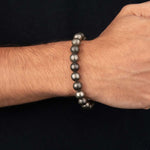 Natural Pyrite Bead Bracelet