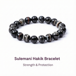 Sulemani Bead Bracelet – Strength & Protection| Halal to wear | Pure Natural stone with Certificate | Men | Women